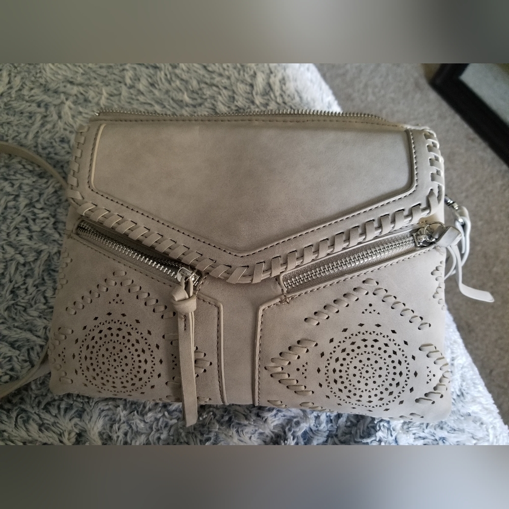 Gray crossbody bag (Francesca or INC?)